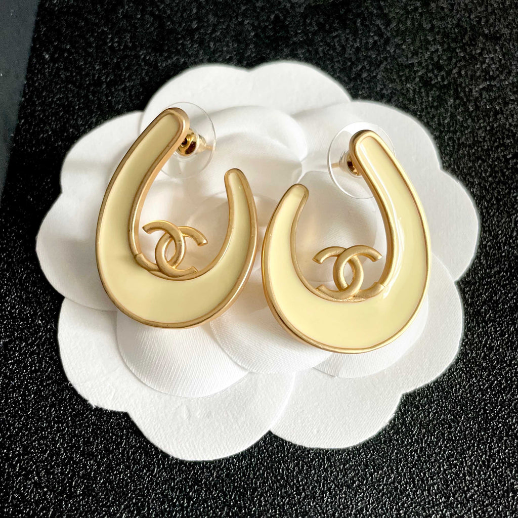 Chanel Interlocking C Stud Earrings - album image 8