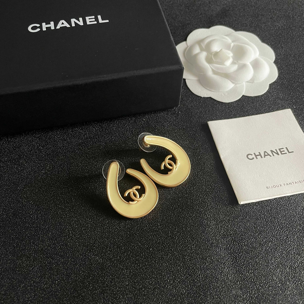 Chanel Interlocking C Stud Earrings - album image 6