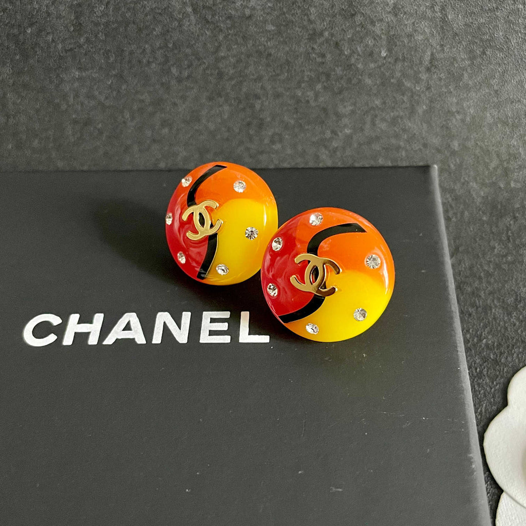 Chanel Interlocking C Multicolor Stud Earrings - album image 9