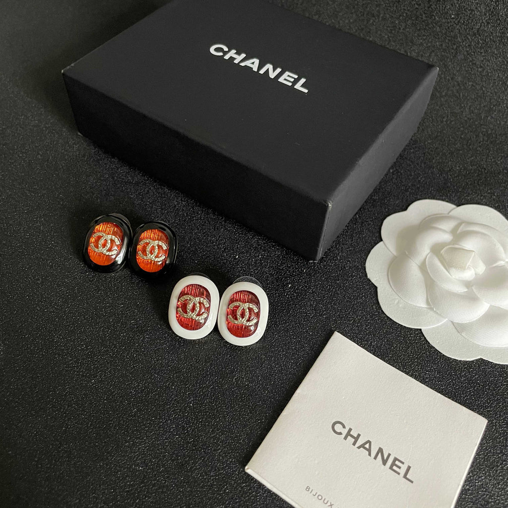 Chanel Interlocking C Stud Earrings - album image 5