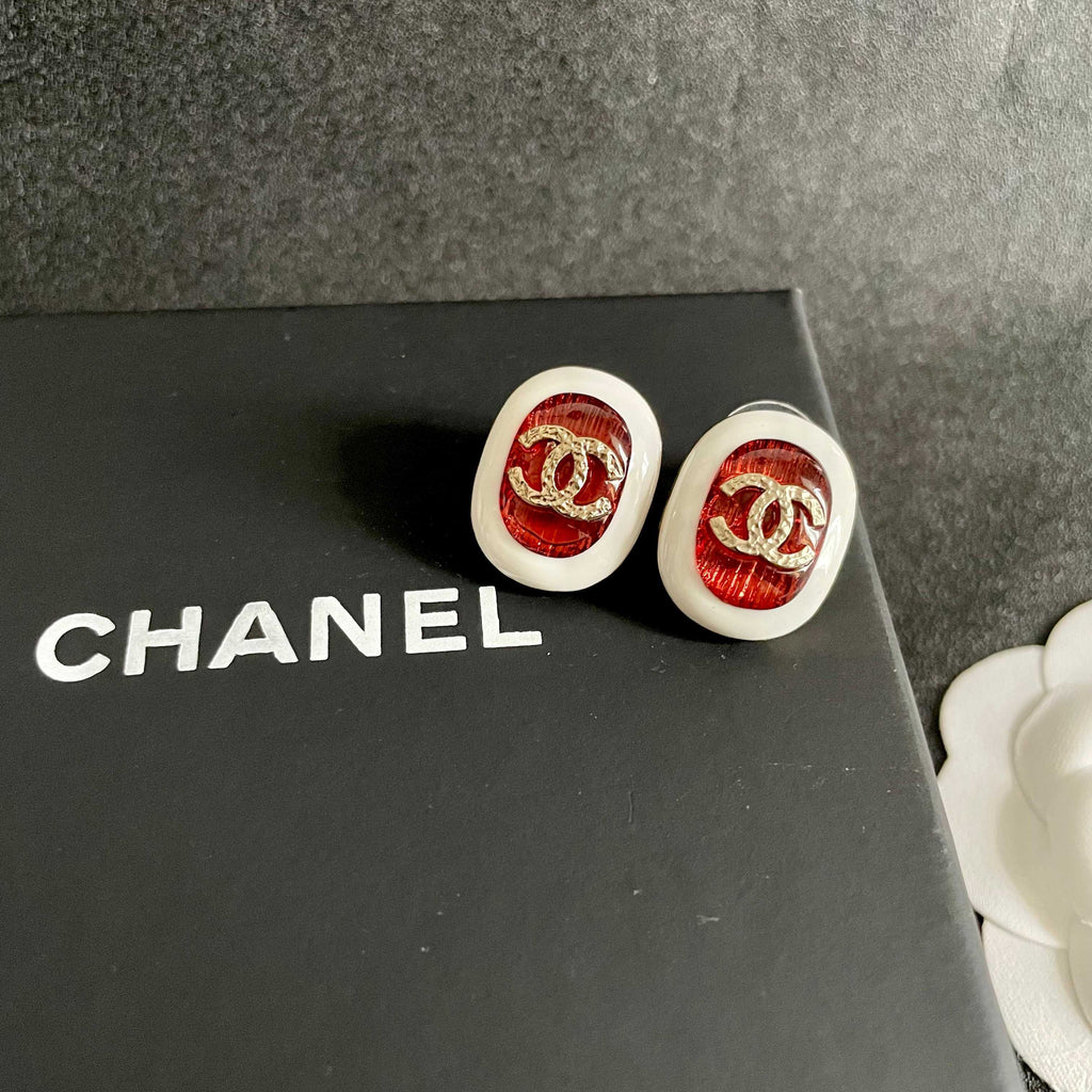 Chanel Interlocking C Stud Earrings - album image 9
