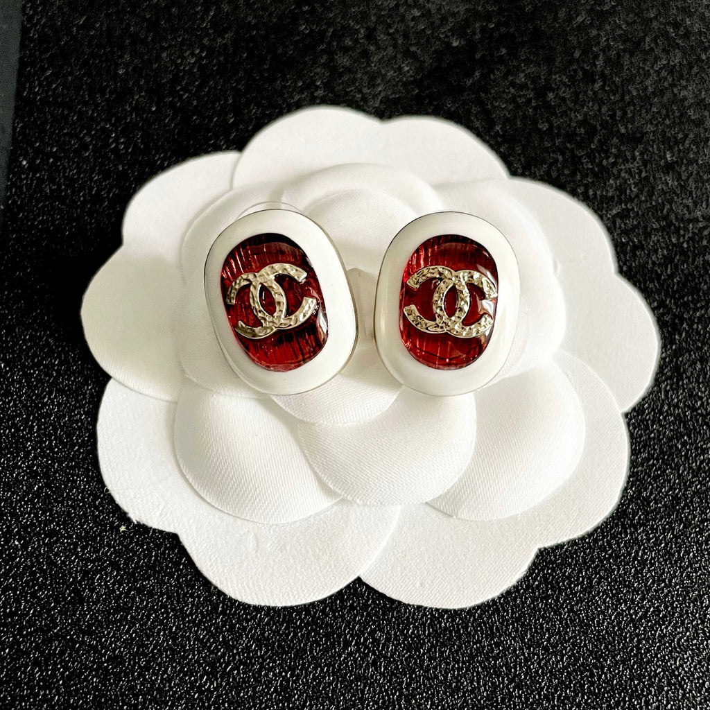 Chanel Interlocking C Stud Earrings - album image 8