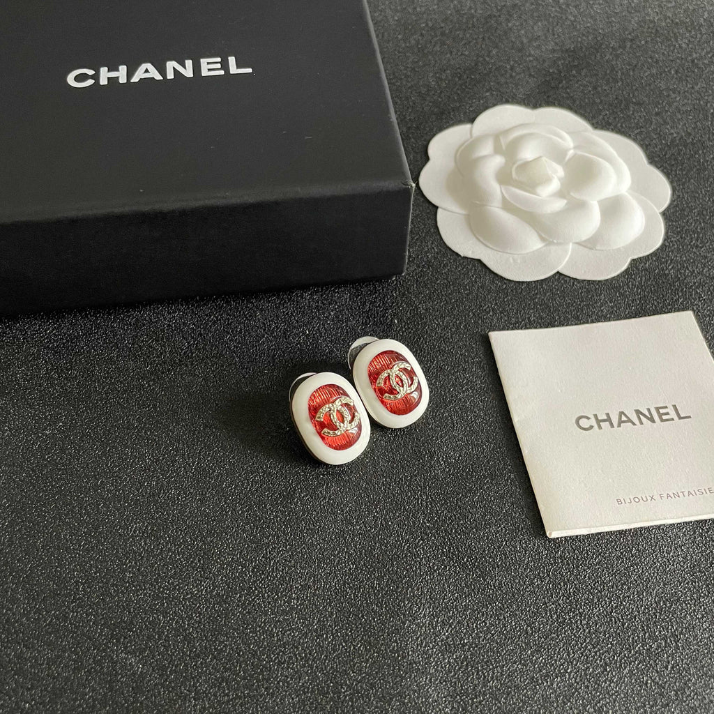 Chanel Interlocking C Stud Earrings - album image 6