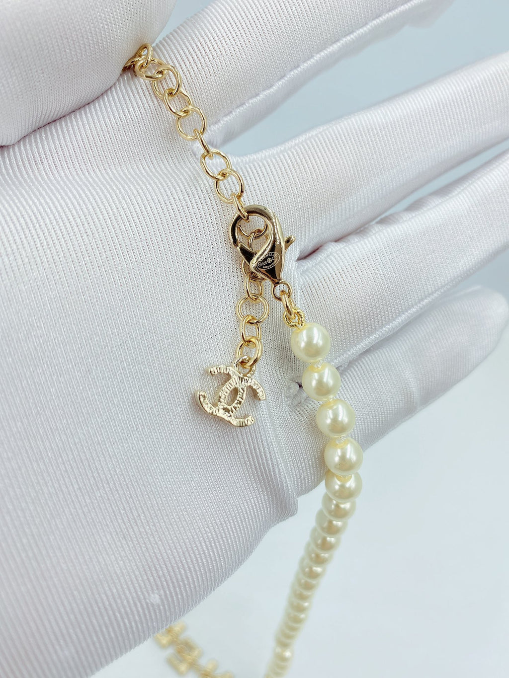 Chanel Pearl Letter Necklace - album image 4