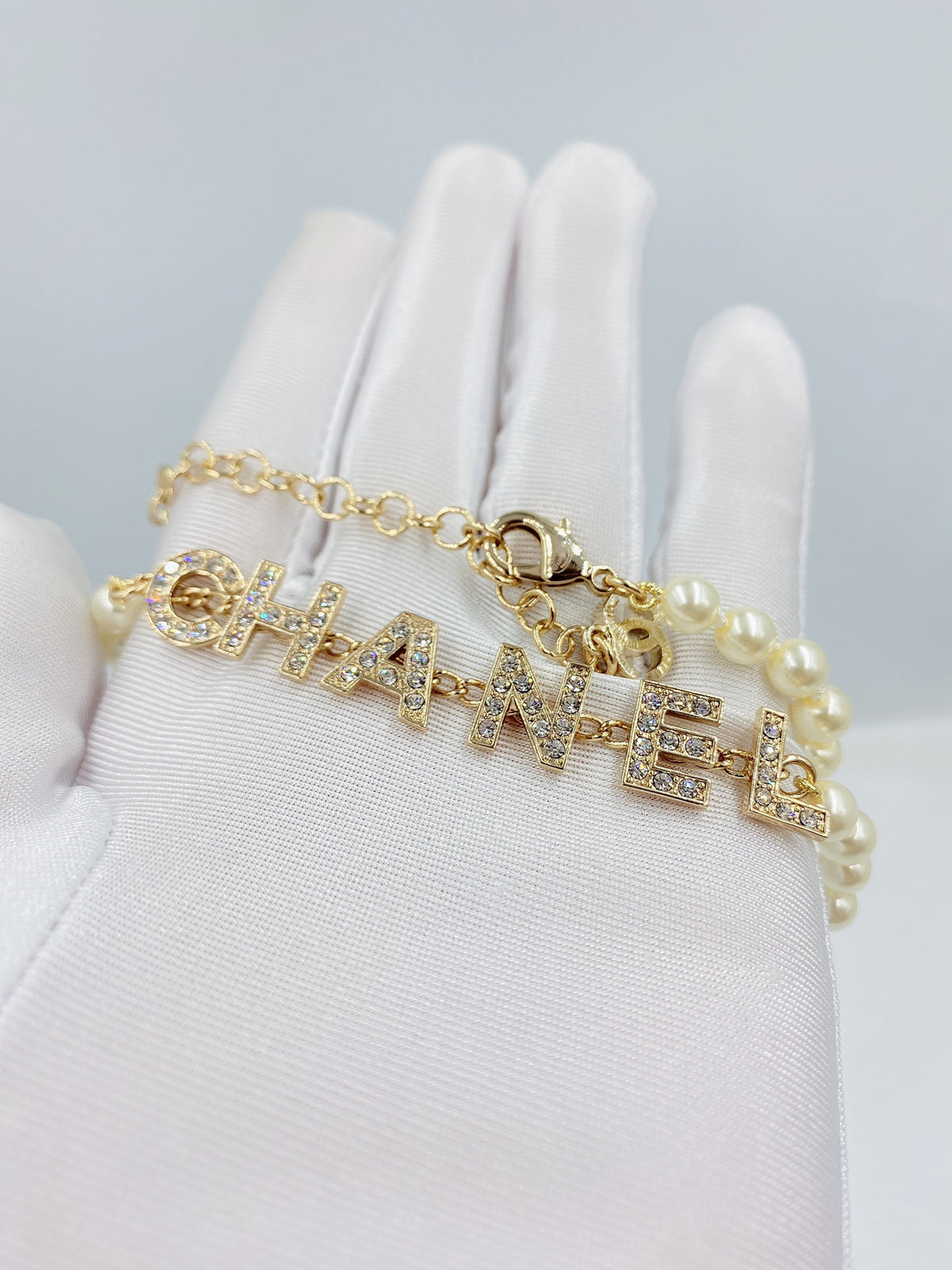 Chanel Pearl Letter Necklace - album image 3