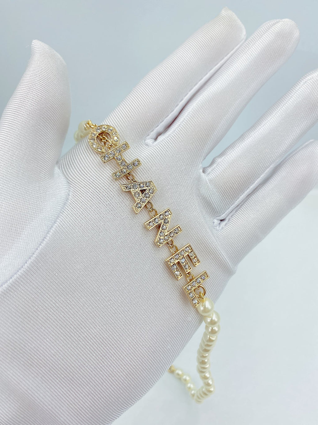 Chanel Pearl Letter Necklace - album image 6