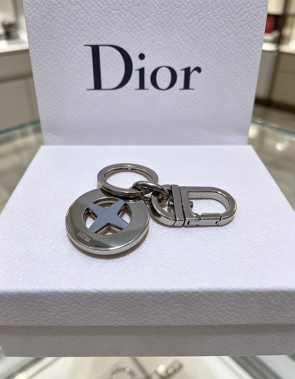 Dior Gray Compass Keychain - product image 5
