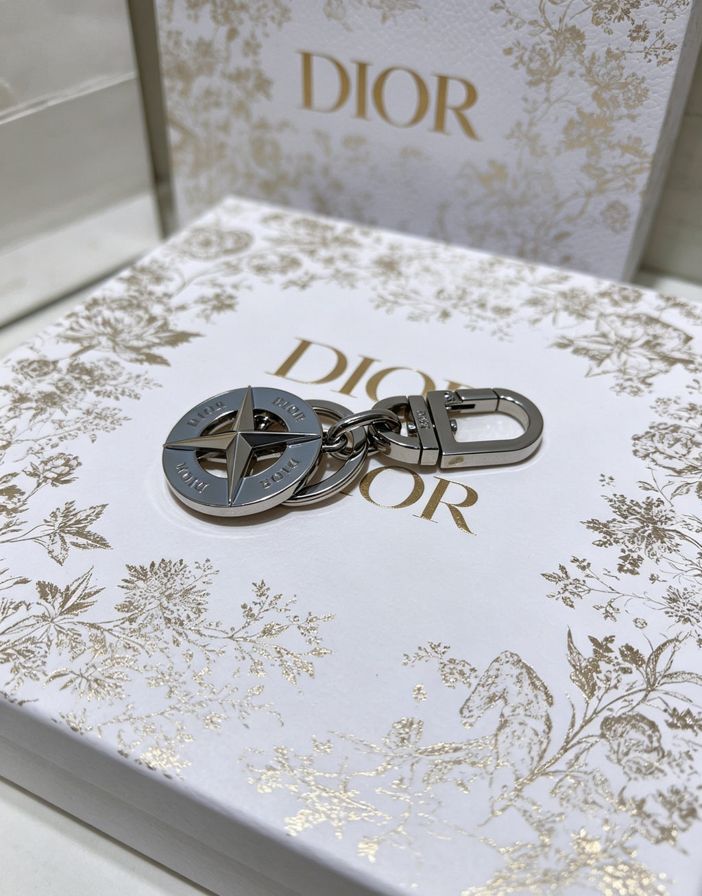 Dior Gray Compass Keychain - product image 4