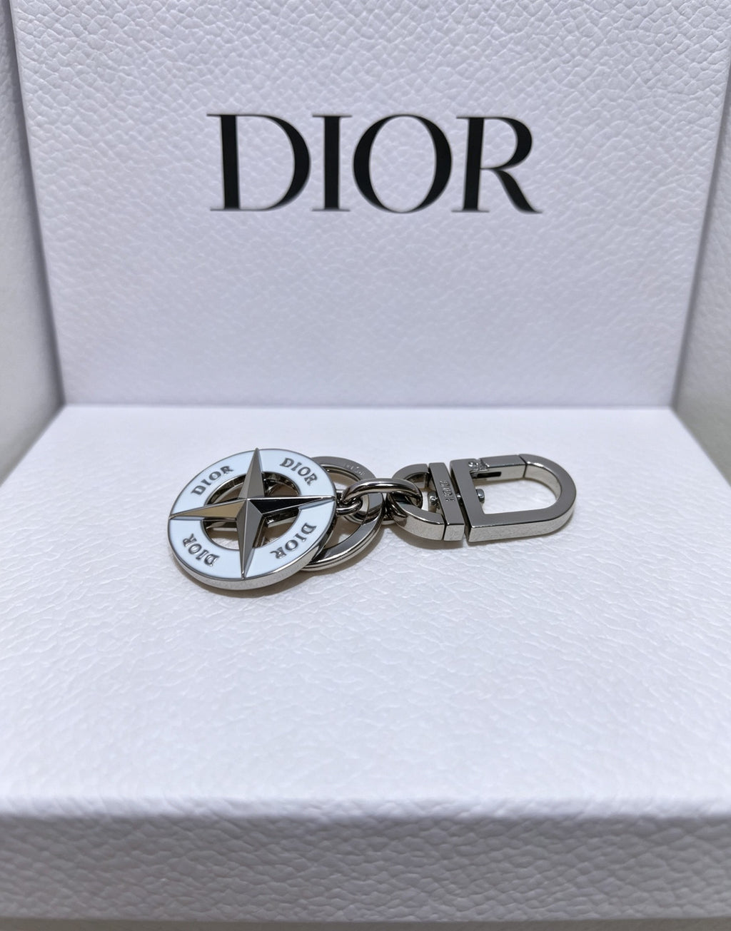 Dior White Compass Keychain - product image 3