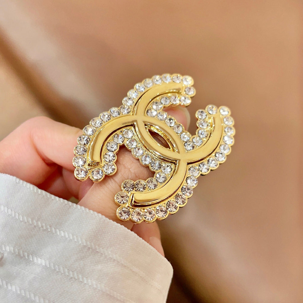 Chanel Gold-Tone Pearl CC Brooch - album image 3
