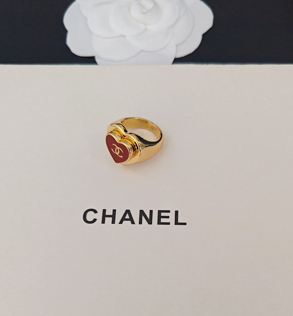 Chanel Red Heart Ring - album image 3