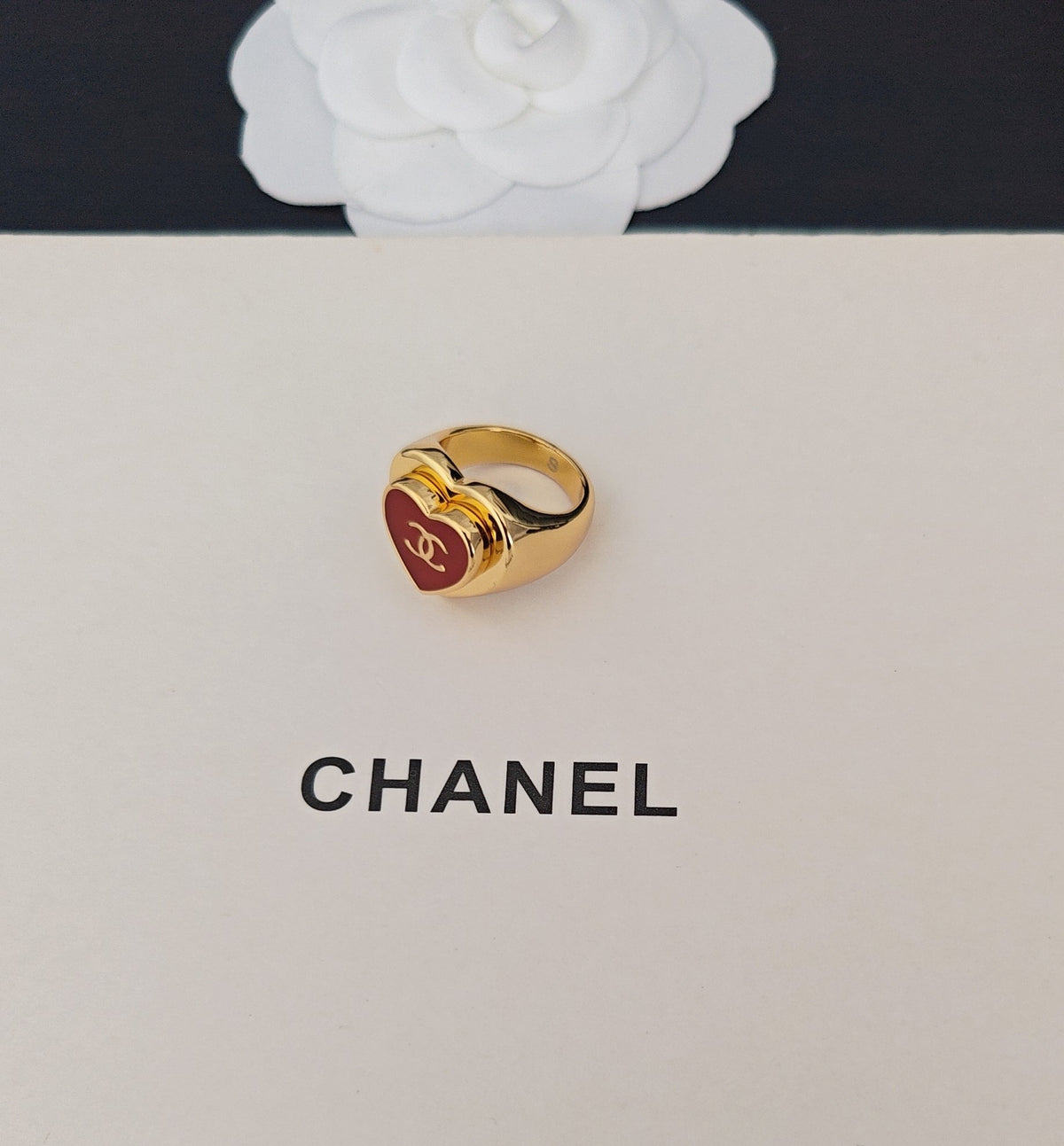 Chanel Red Heart Ring - album image 3