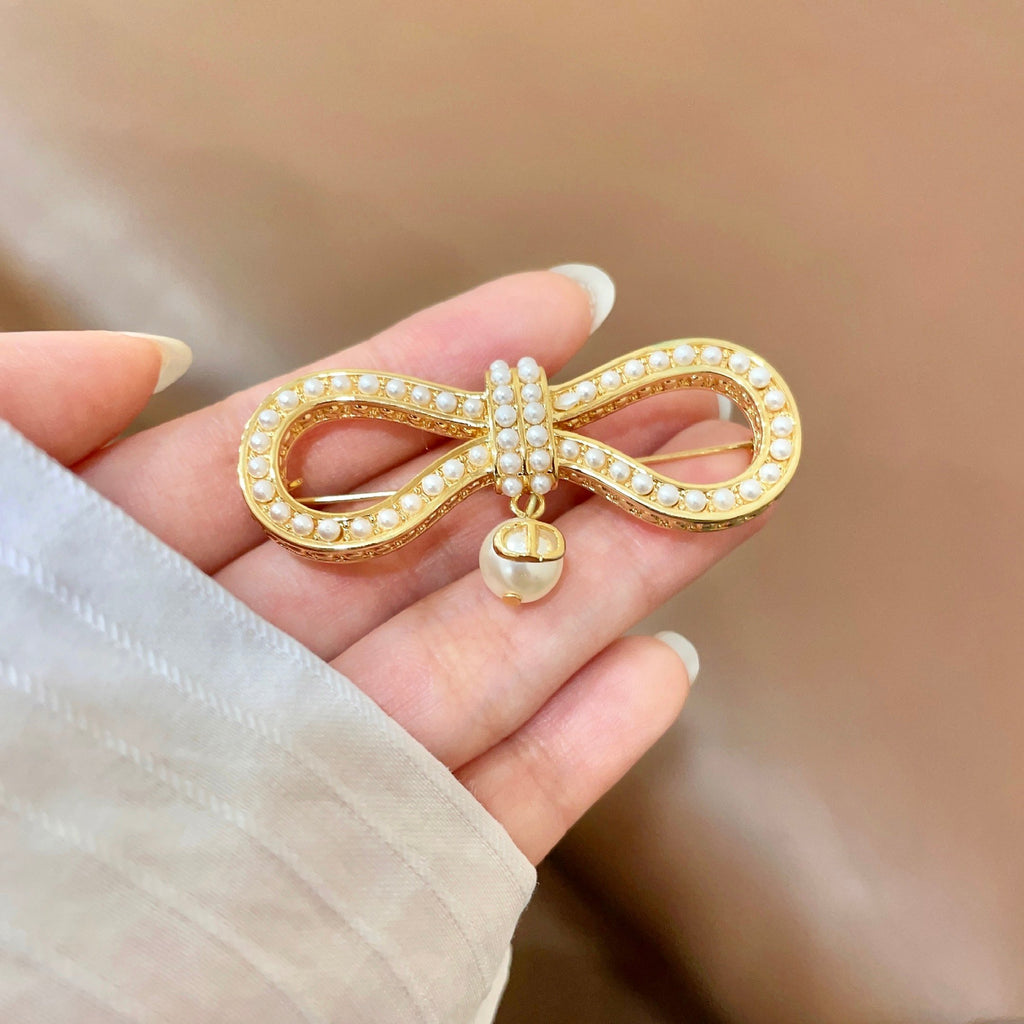 Dior Crystal Ribbon Bow Brooch - product image 4
