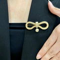 Dior Crystal Ribbon Bow Brooch - product image 1