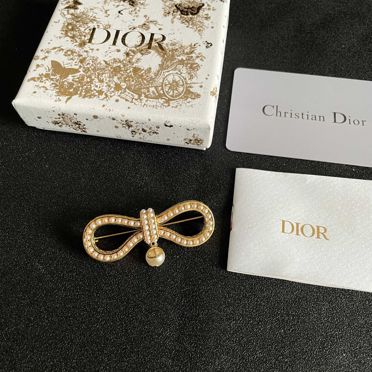 Dior Crystal Ribbon Bow Brooch - product image 5