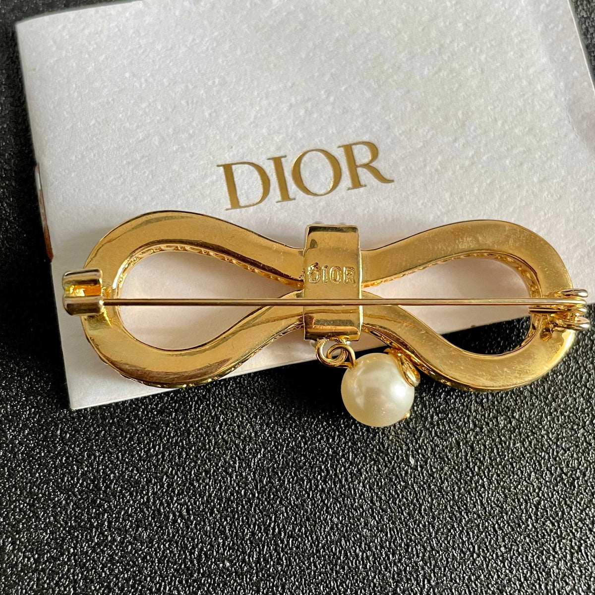 Dior Crystal Ribbon Bow Brooch - product image 7