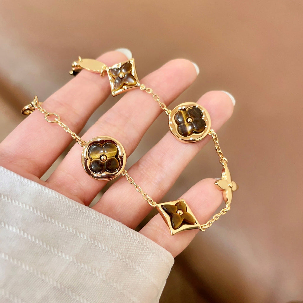 Louis Vuitton Gold-Tone Flower Charm Bracelet - album image 3