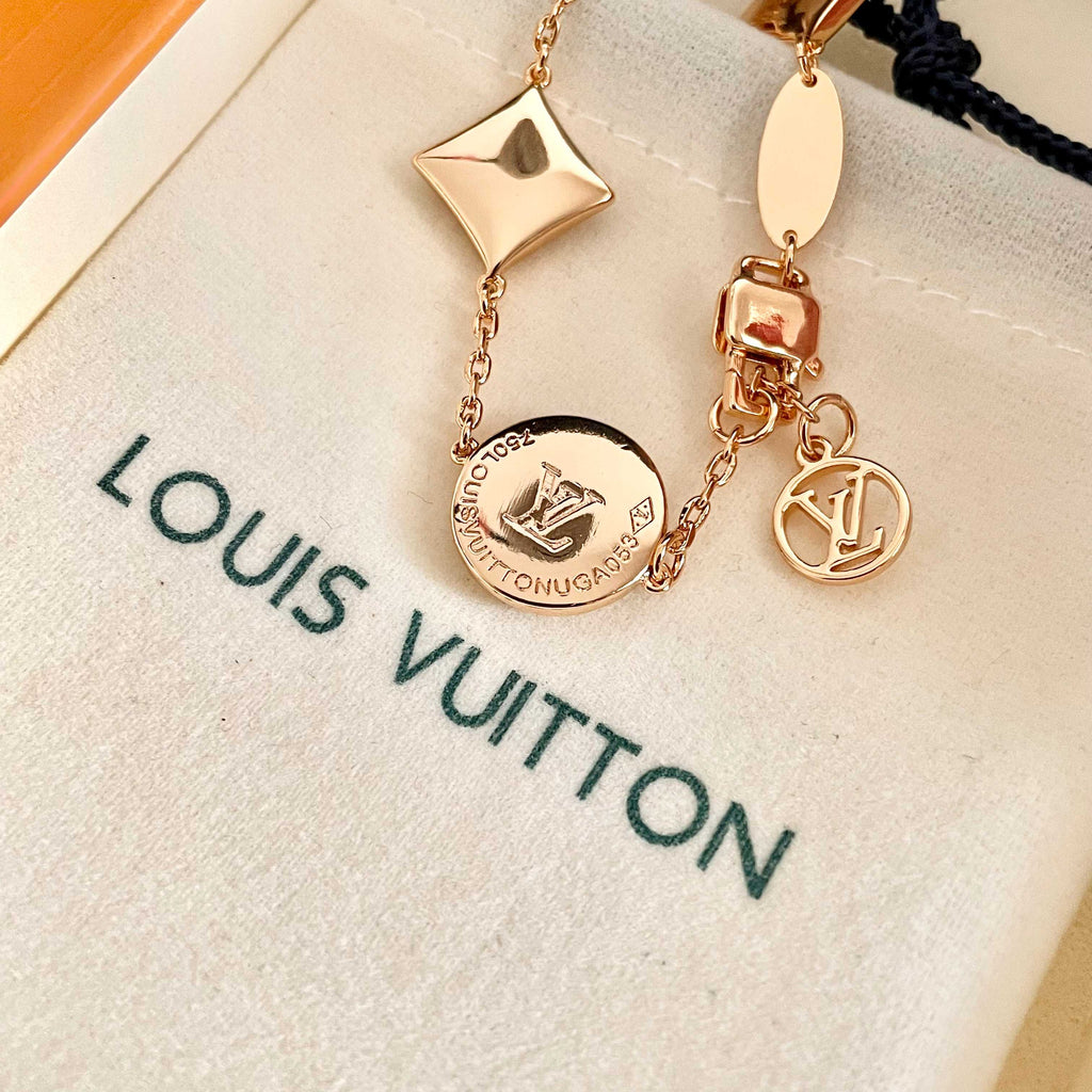 Louis Vuitton Gold-Tone Flower Charm Bracelet - album image 7