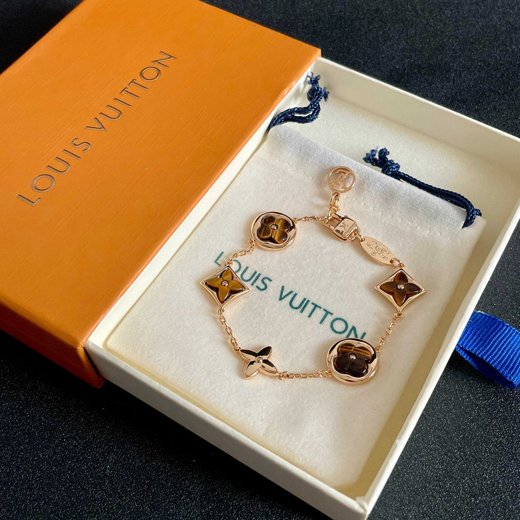 Louis Vuitton Gold-Tone Flower Charm Bracelet - album image 8