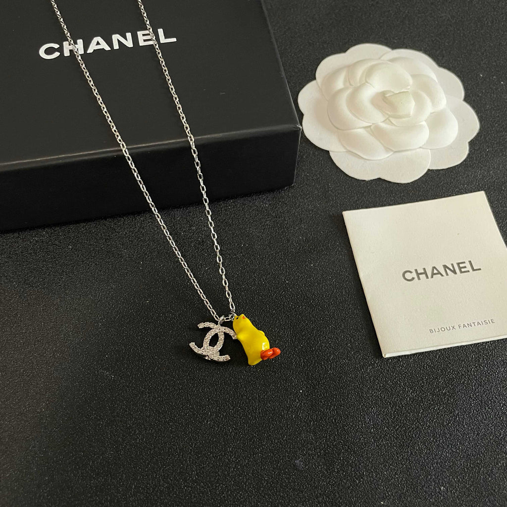 Chanel Yellow Round Pendant Necklace - album image 6