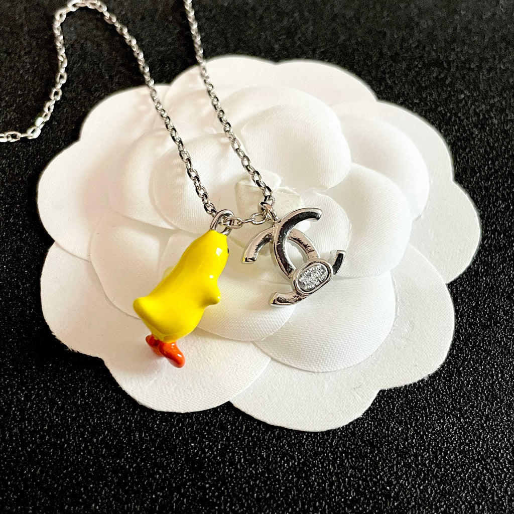 Chanel Yellow Round Pendant Necklace - album image 8
