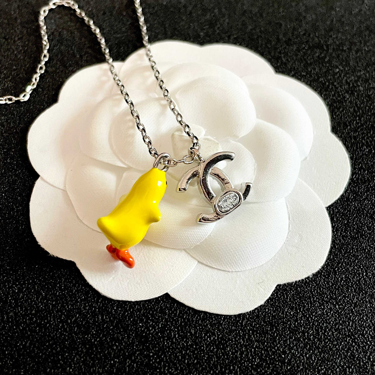 Chanel Yellow Round Pendant Necklace - album image 8