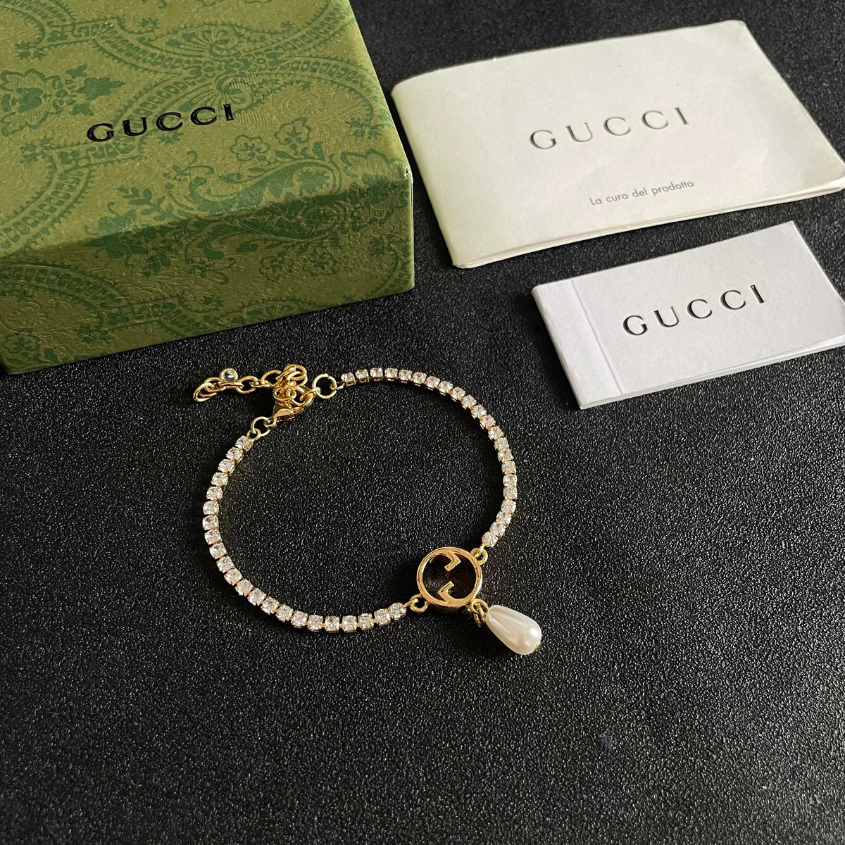 Gucci Gold-Tone G Charm Bracelet with Teardrop Accent - album image 9