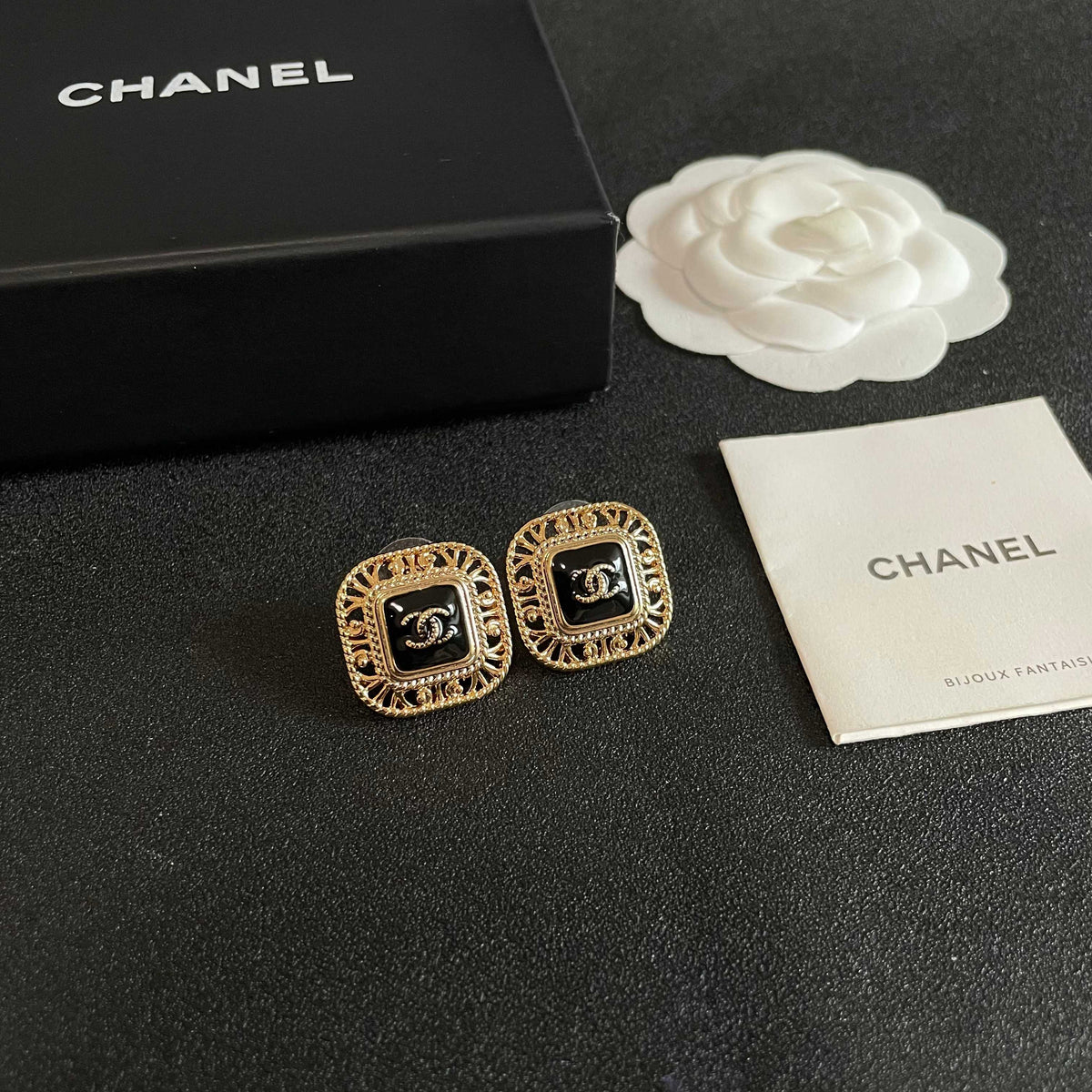 Chanel Interlocking C Stud Earrings - album image 6