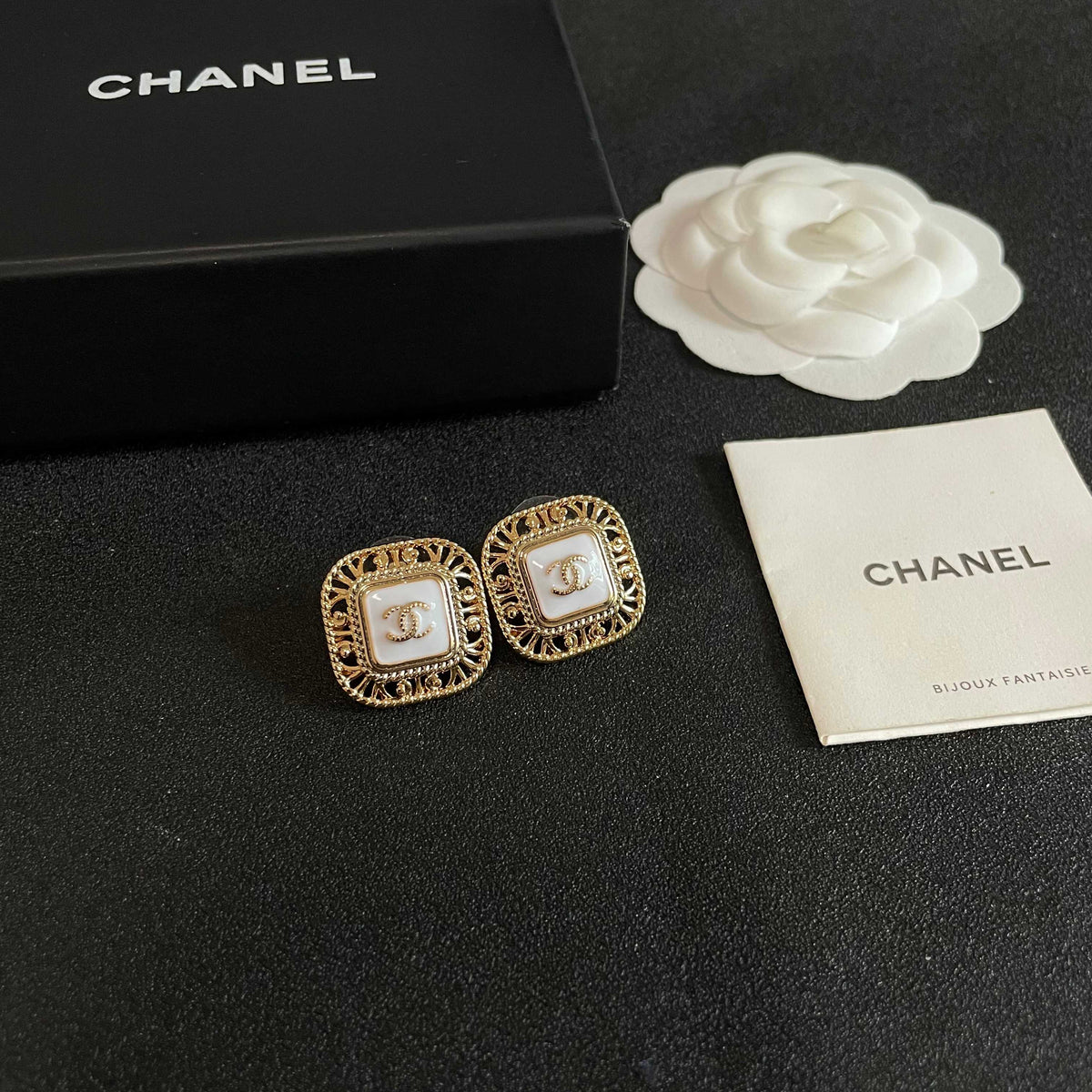 Chanel Interlocking C Stud Earrings - album image 6