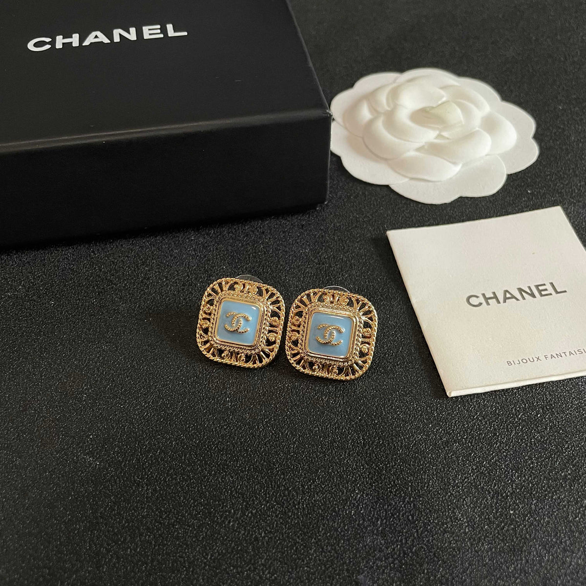 Chanel Interlocking C Stud Earrings - album image 6