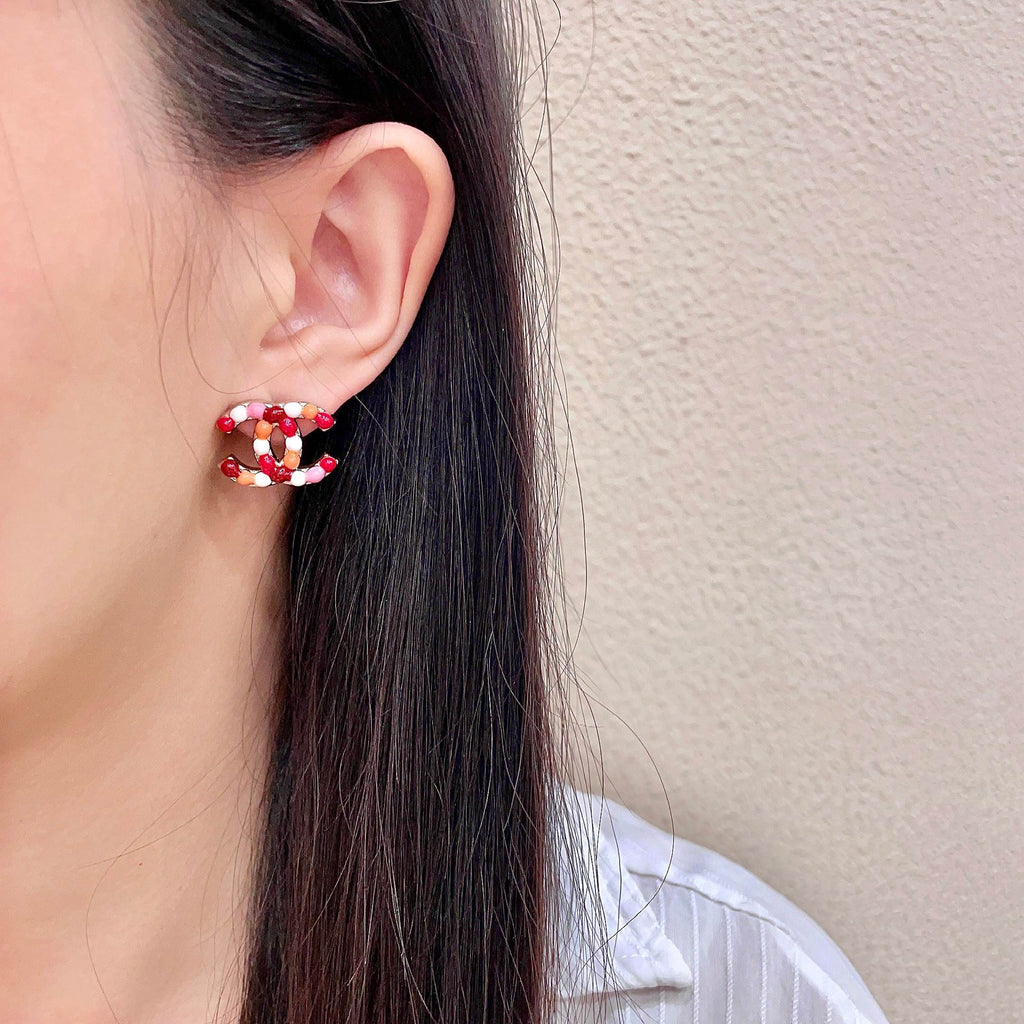 Chanel Interlocking C Stud Earrings - album image 3