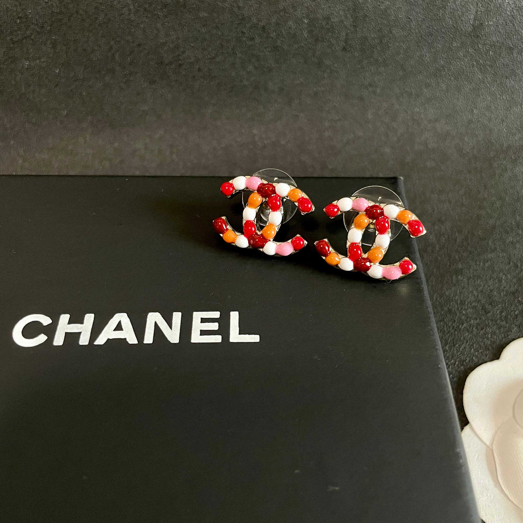 Chanel Interlocking C Stud Earrings - album image 9