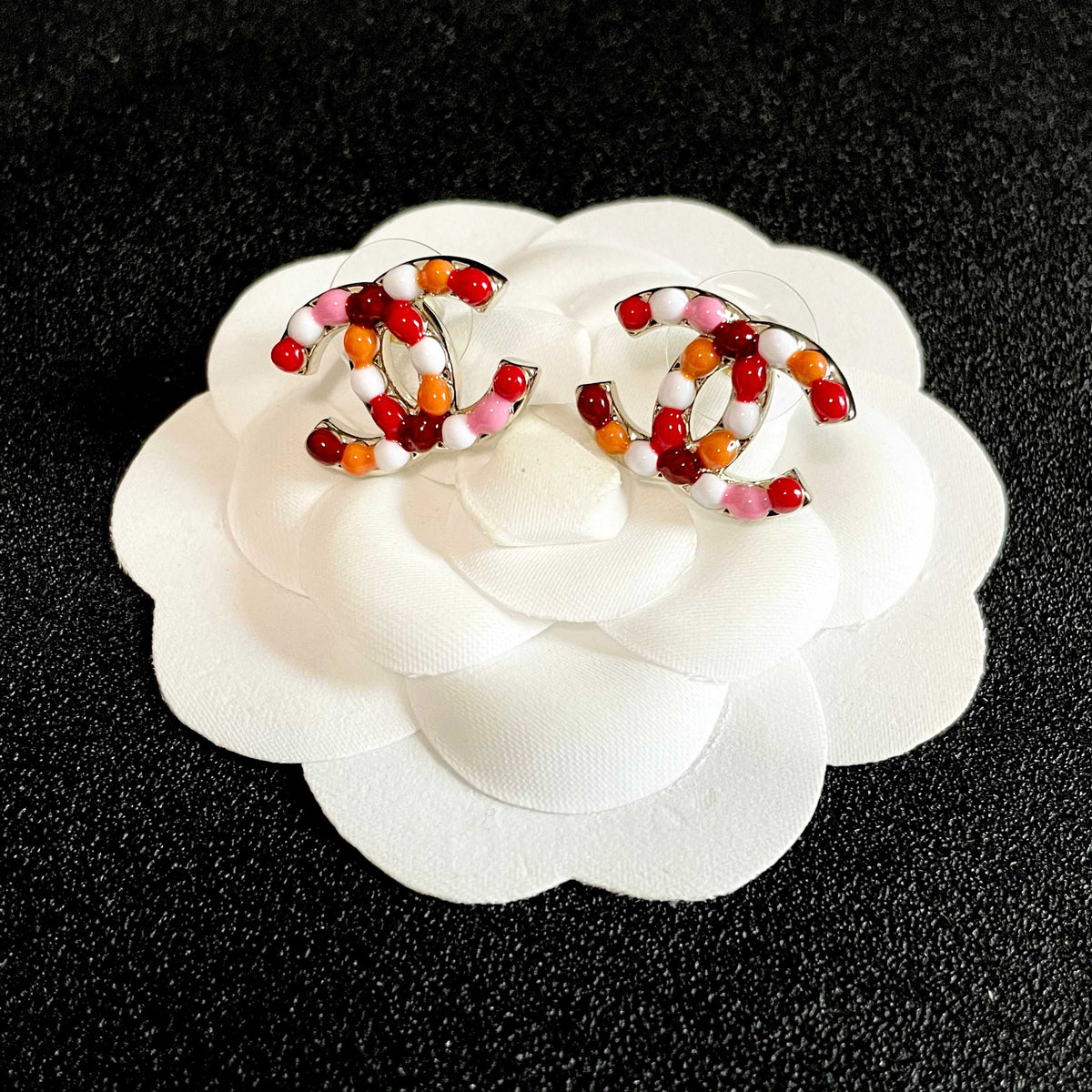 Chanel Interlocking C Stud Earrings - album image 8