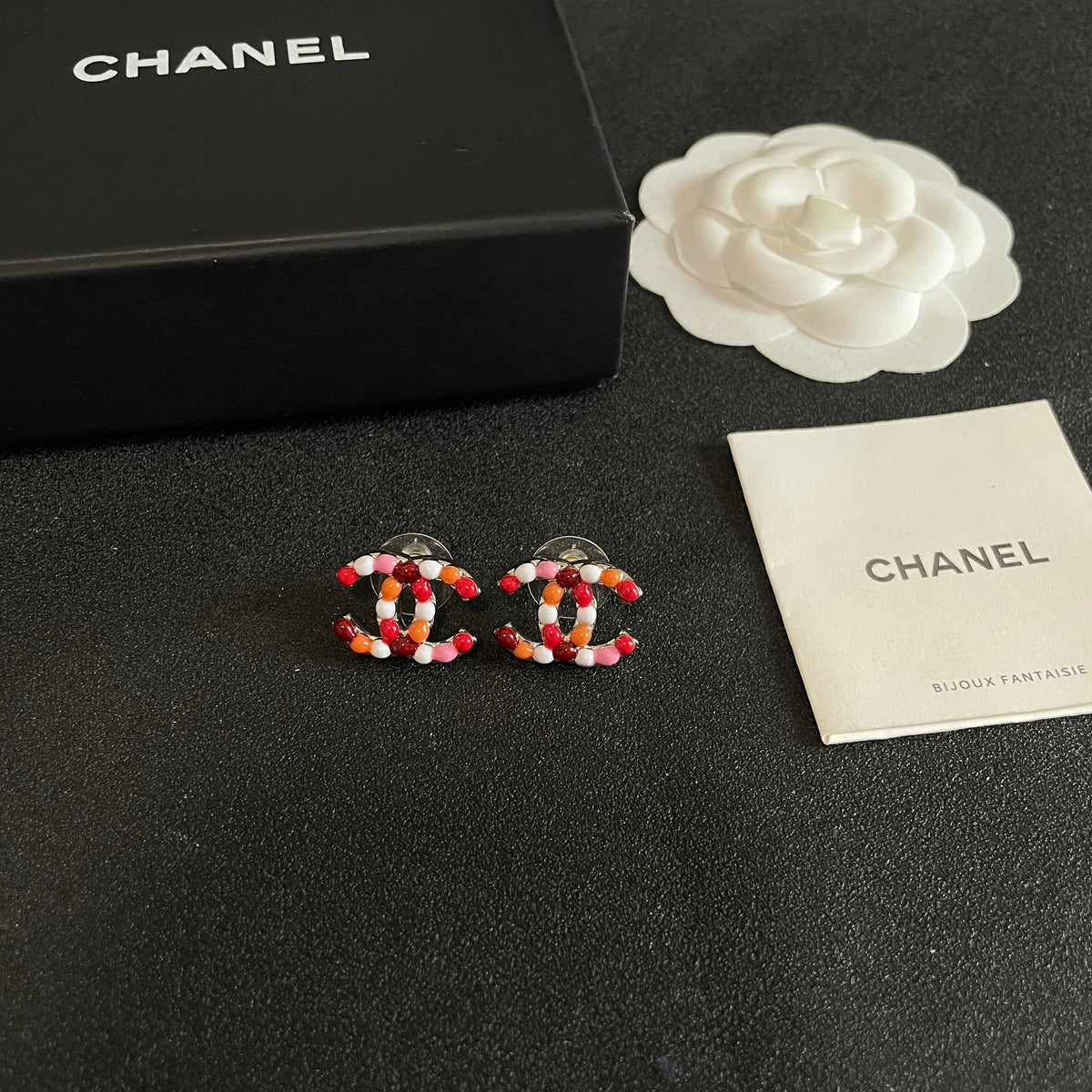 Chanel Interlocking C Stud Earrings - album image 6