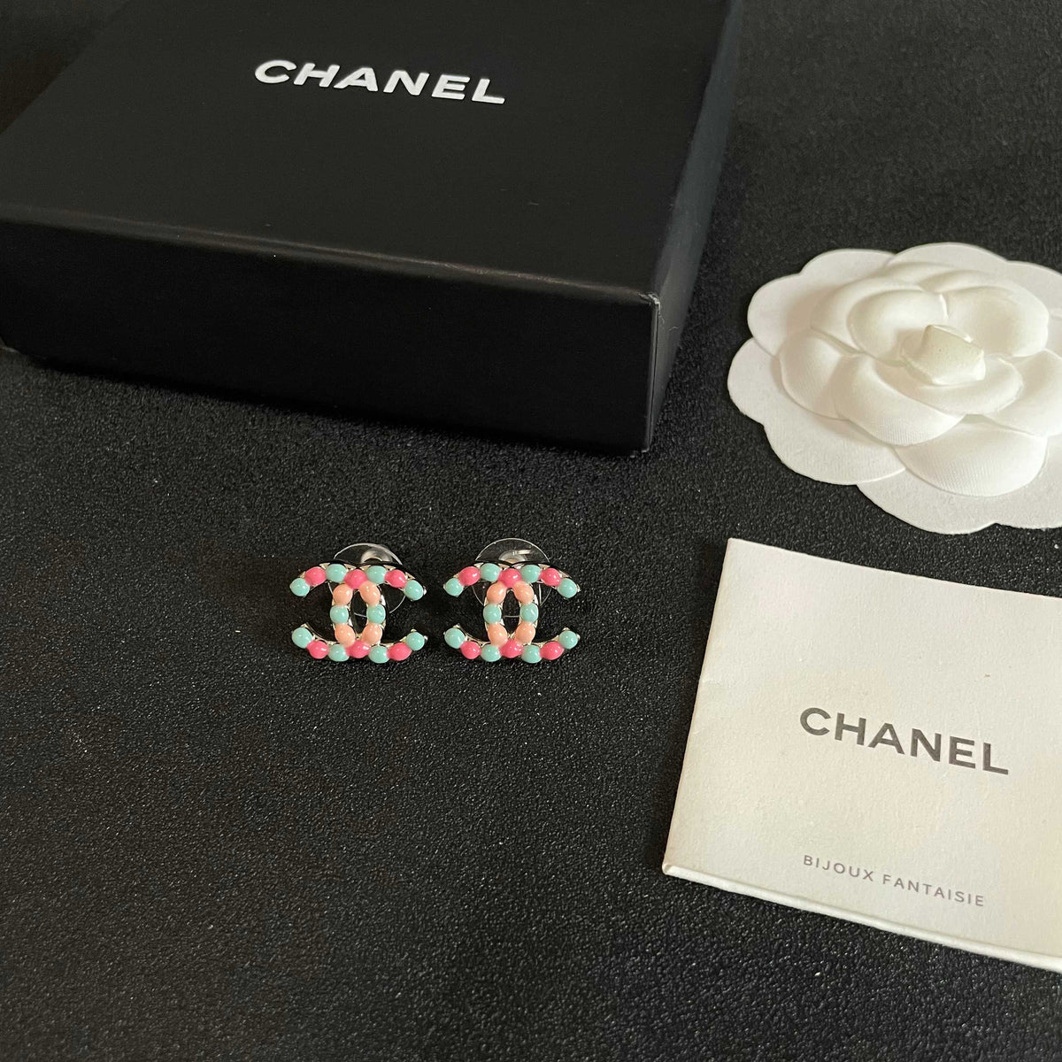 Chanel Interlocking C Stud Earrings - album image 5