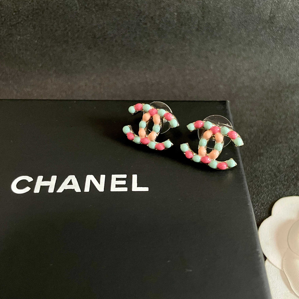 Chanel Interlocking C Stud Earrings - album image 9