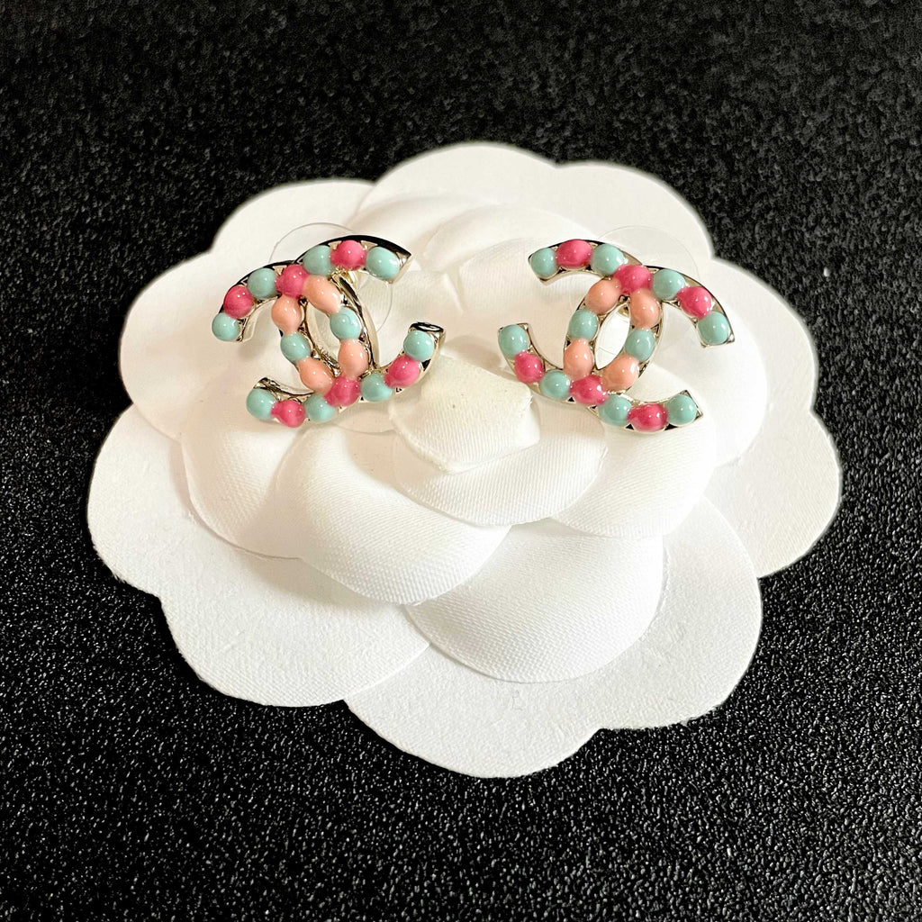 Chanel Interlocking C Stud Earrings - album image 8