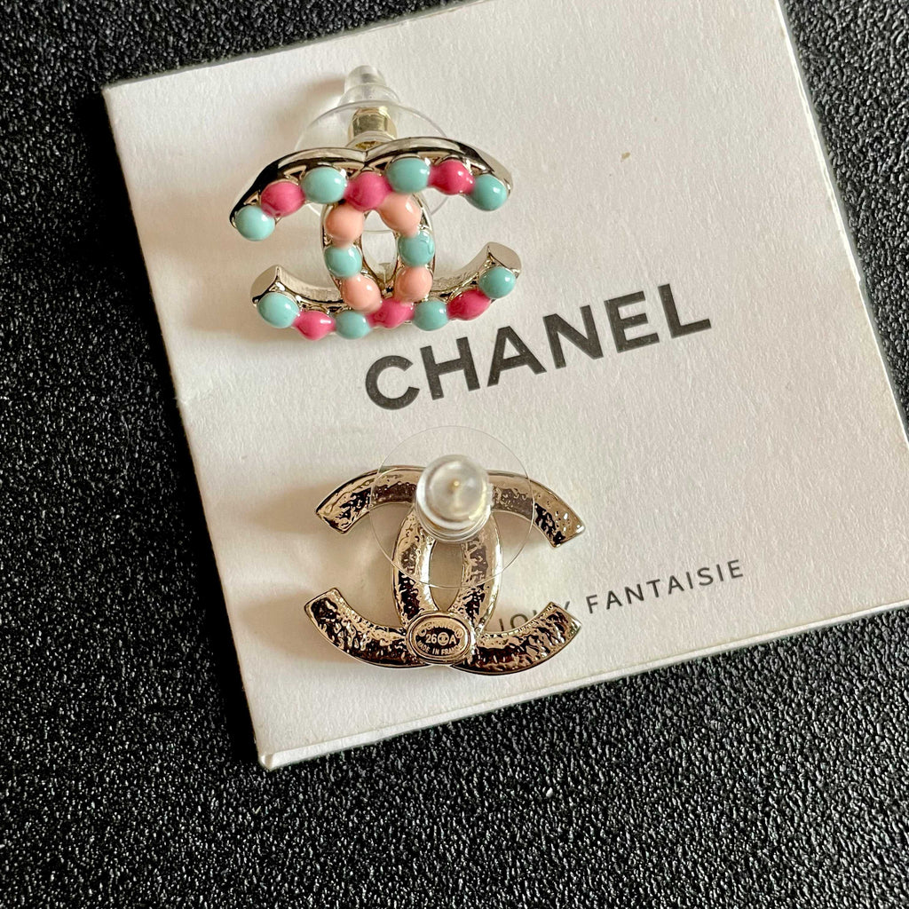 Chanel Interlocking C Stud Earrings - album image 7