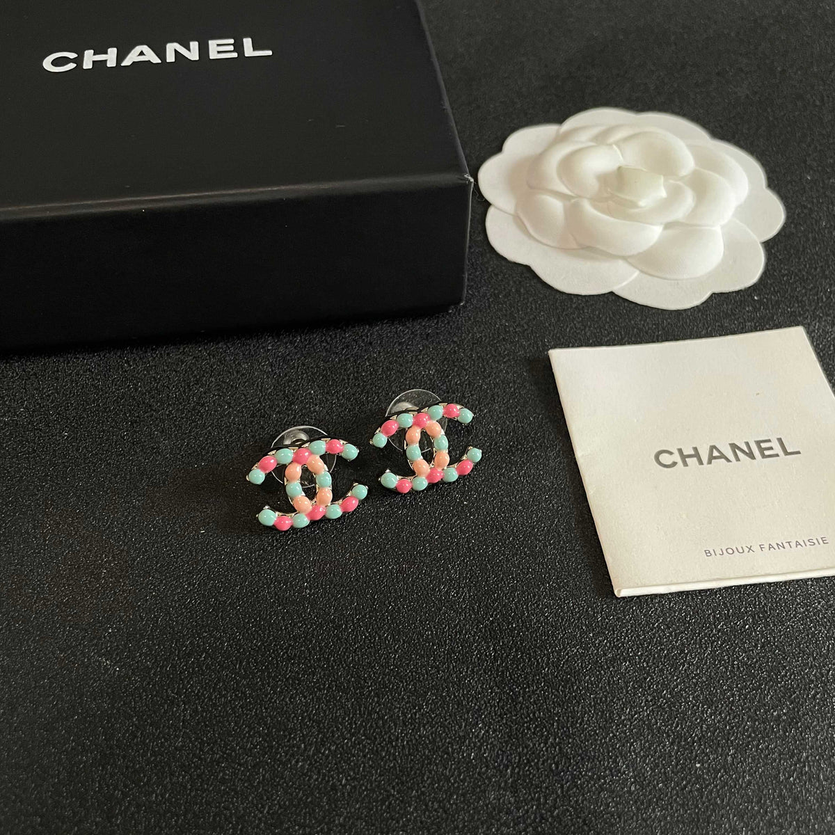 Chanel Interlocking C Stud Earrings - album image 6