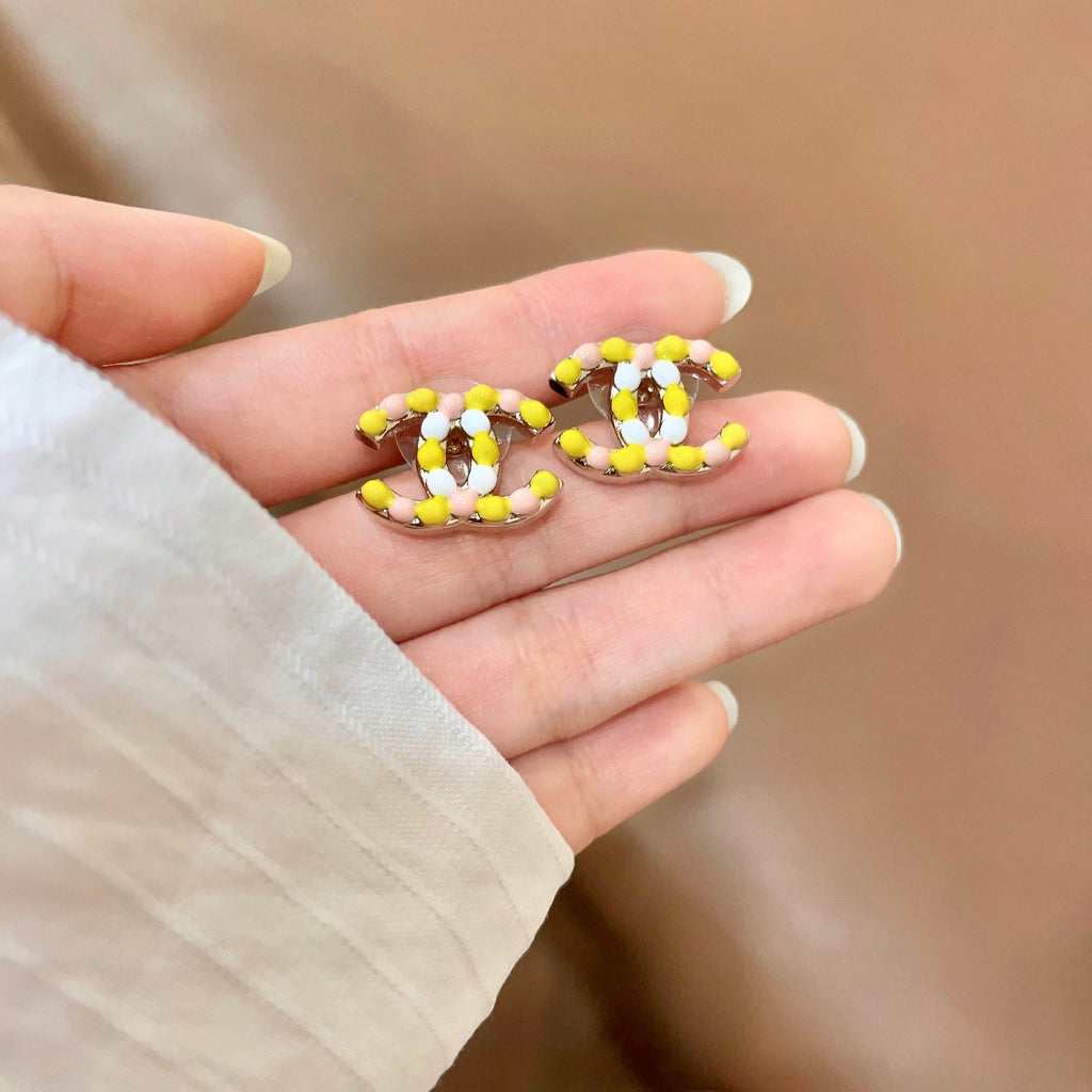 Chanel Interlocking C Stud Earrings - album image 4