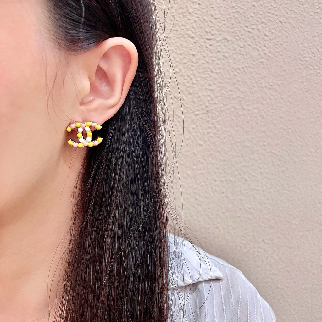 Chanel Interlocking C Stud Earrings - album image 3
