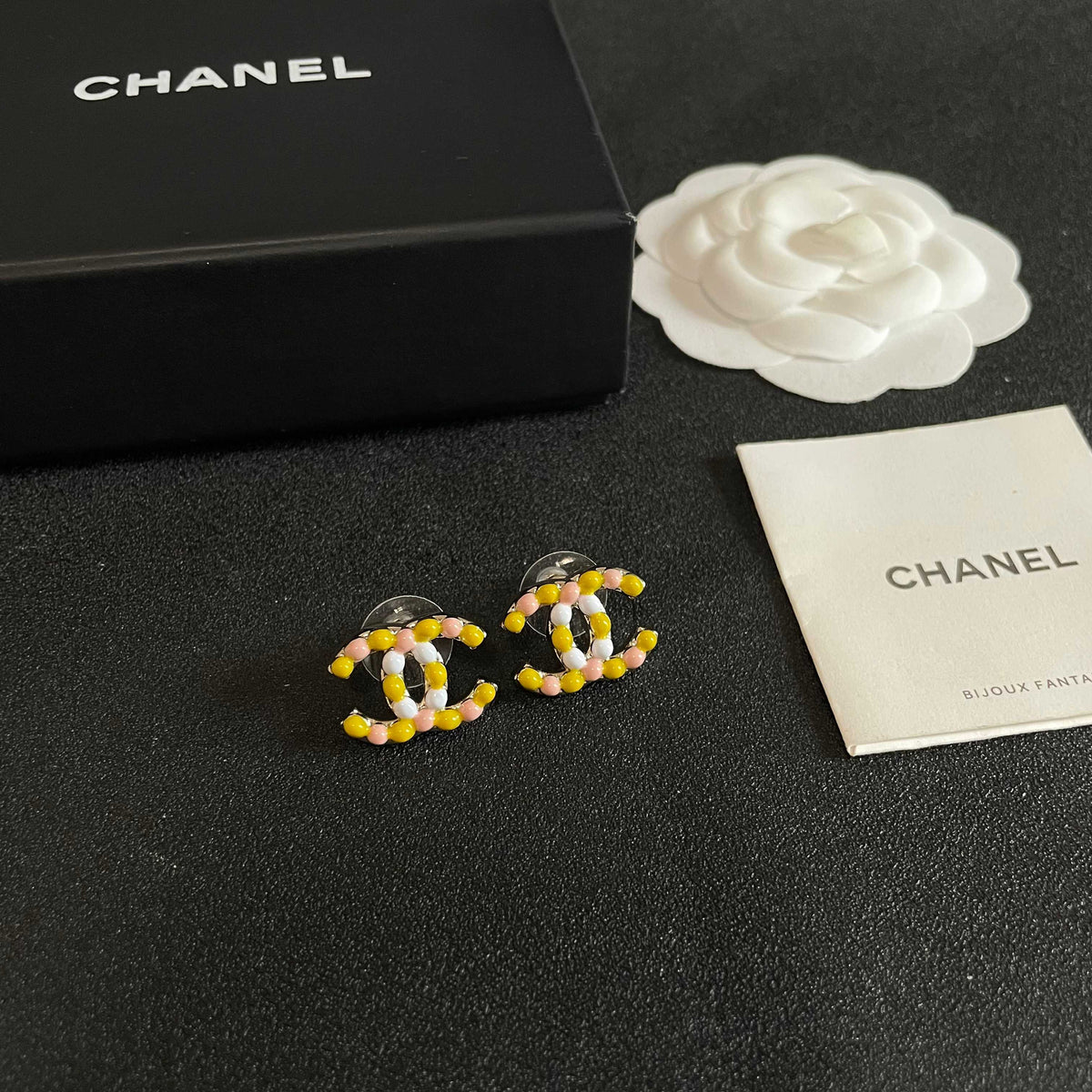Chanel Interlocking C Stud Earrings - album image 6