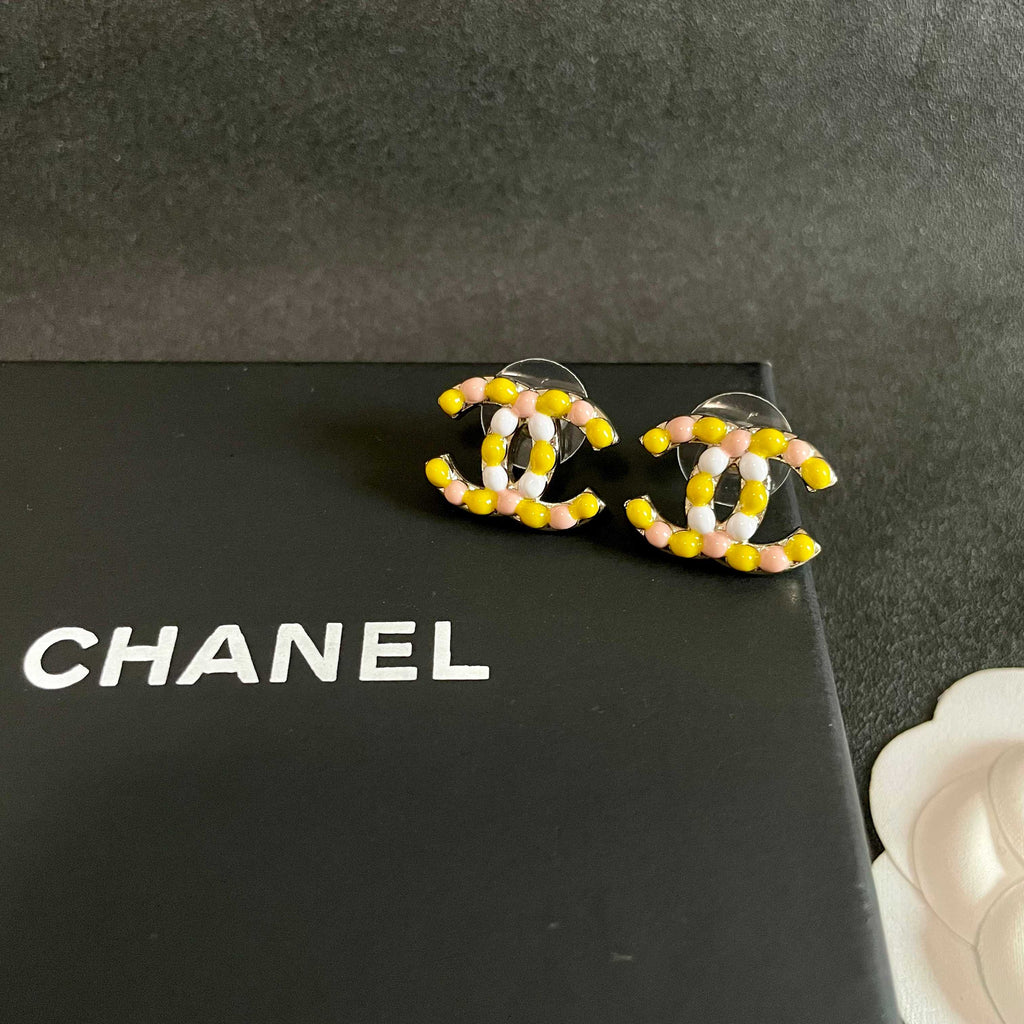 Chanel Interlocking C Stud Earrings - album image 9