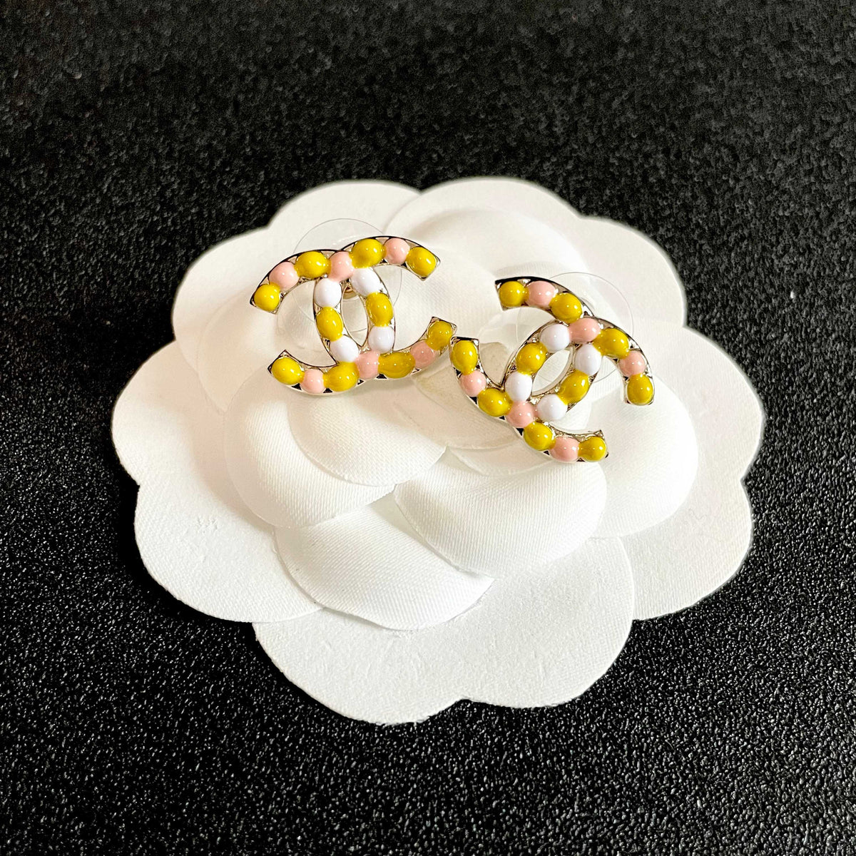 Chanel Interlocking C Stud Earrings - album image 8