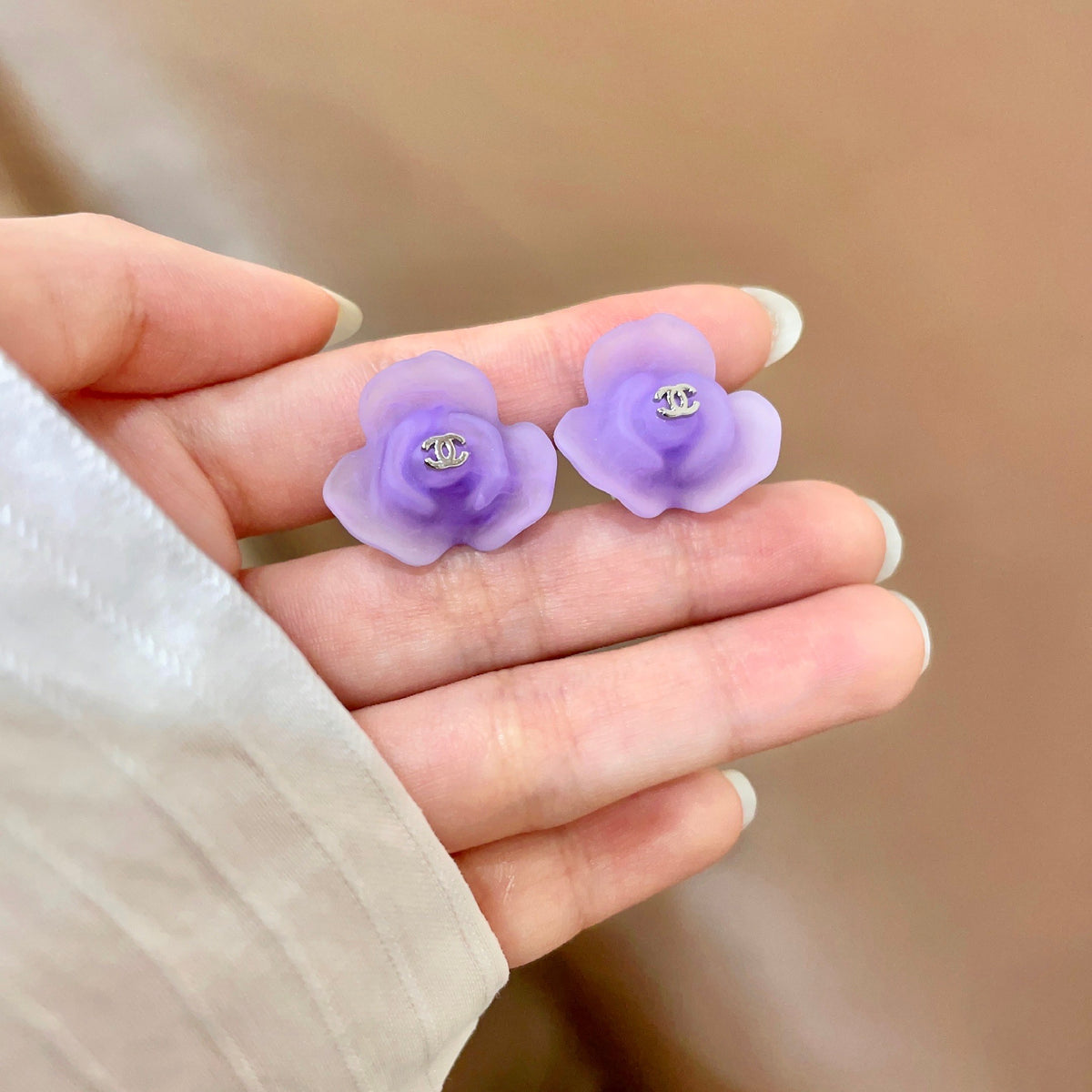 Chanel Interlocking C Stud Earrings - album image 4