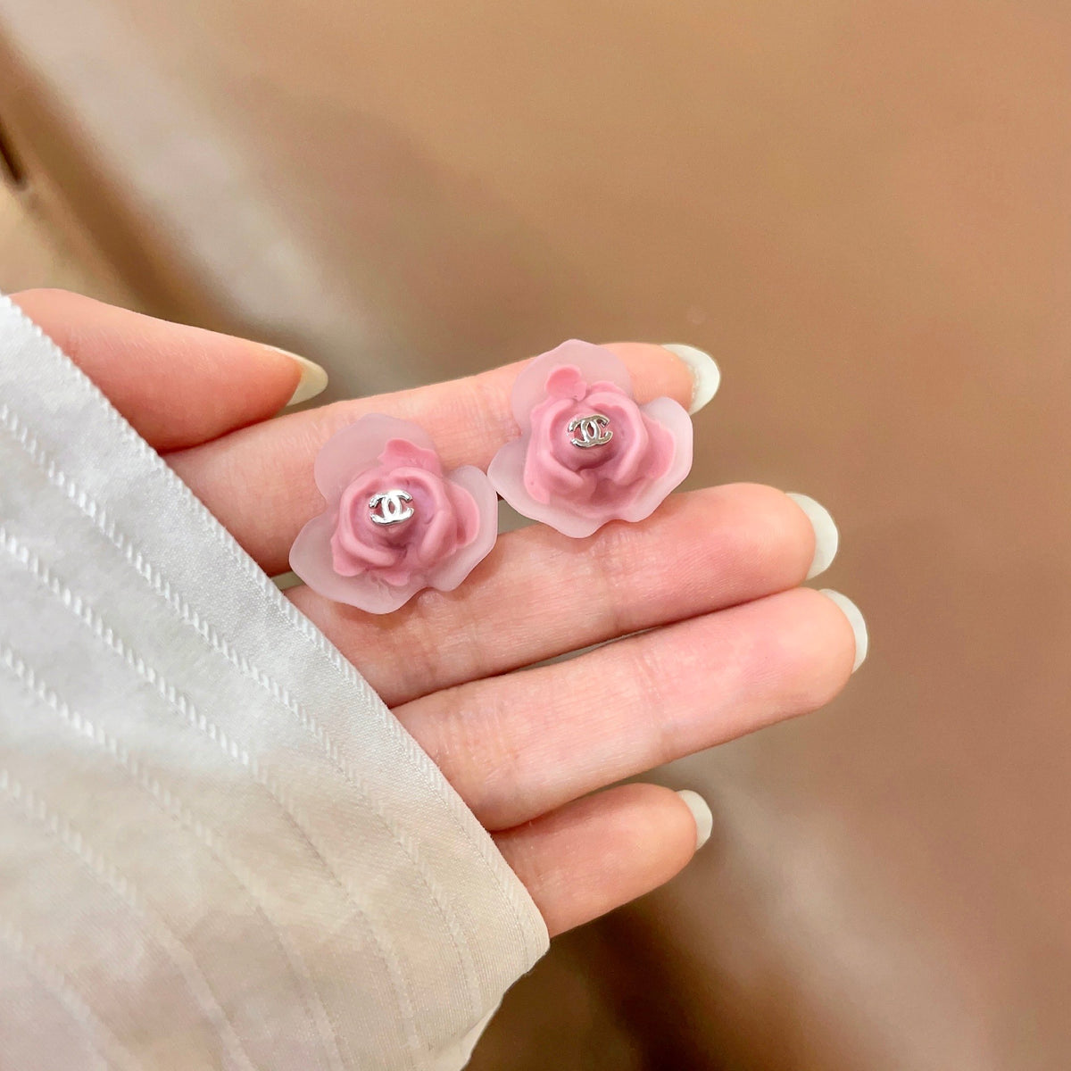 Chanel Interlocking C Stud Earrings - album image 4