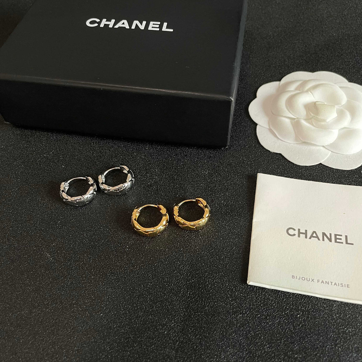 Chanel Interlocking C Stud Earrings - album image 10