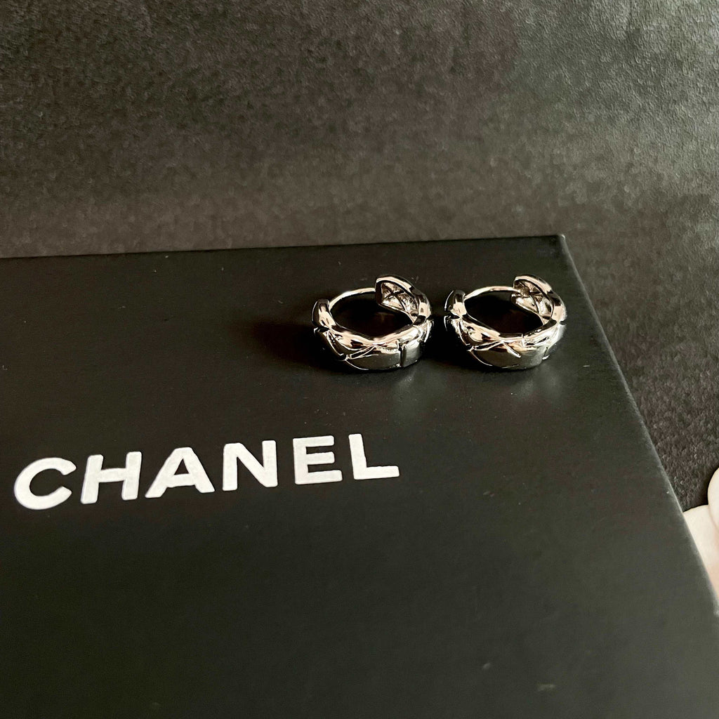 Chanel Interlocking C Stud Earrings - album image 9