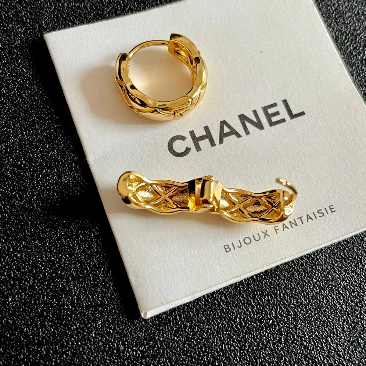 Chanel Interlocking C Stud Earrings - album image 7