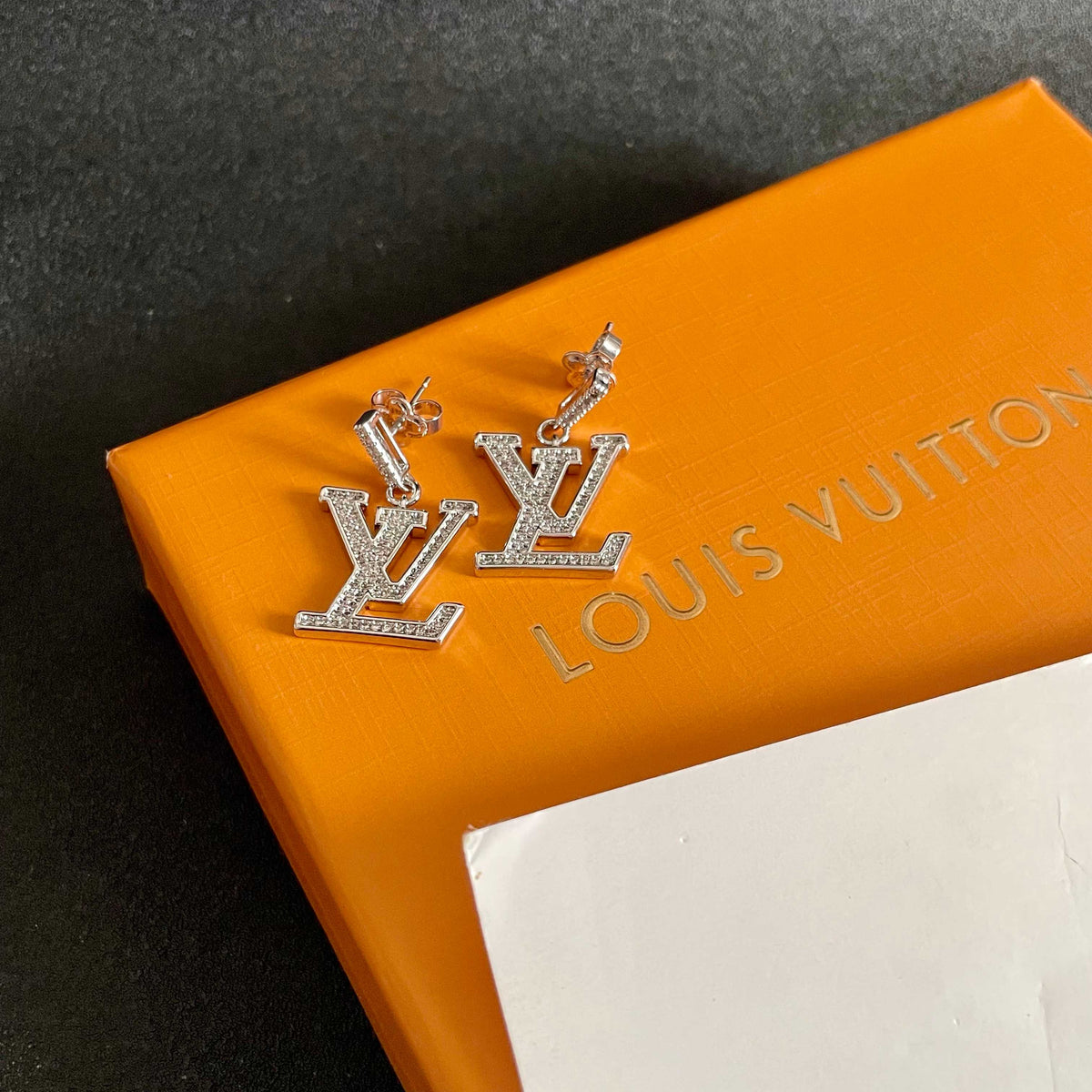 Louis Vuitton Silver-Tone LV Drop Earrings - album image 6